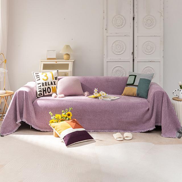 Universal Sofa Towel Solid Fringe Sofa Napkin Summer Camping Blanket Shawl Cloth Full Cover Sofa Cushion Nordic Style Home Hotel