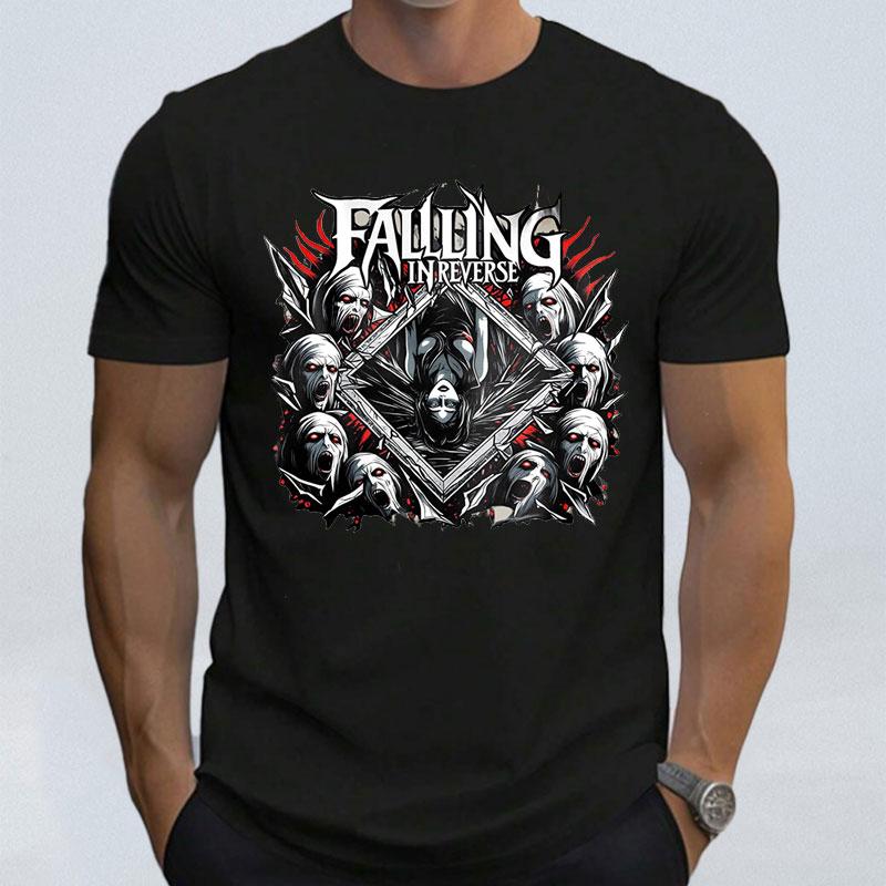 

Camisetas Falling in Reverse T-Shirt Popular Unisex Rock Tee Hip Hop Streetwear Harajuku Women Clothes Graphic Men T Shirts 5XL різнокольоровий