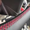 Ford Territory EV Genuine Leather Steering Wheel Cover, Hand-Stitched Grip