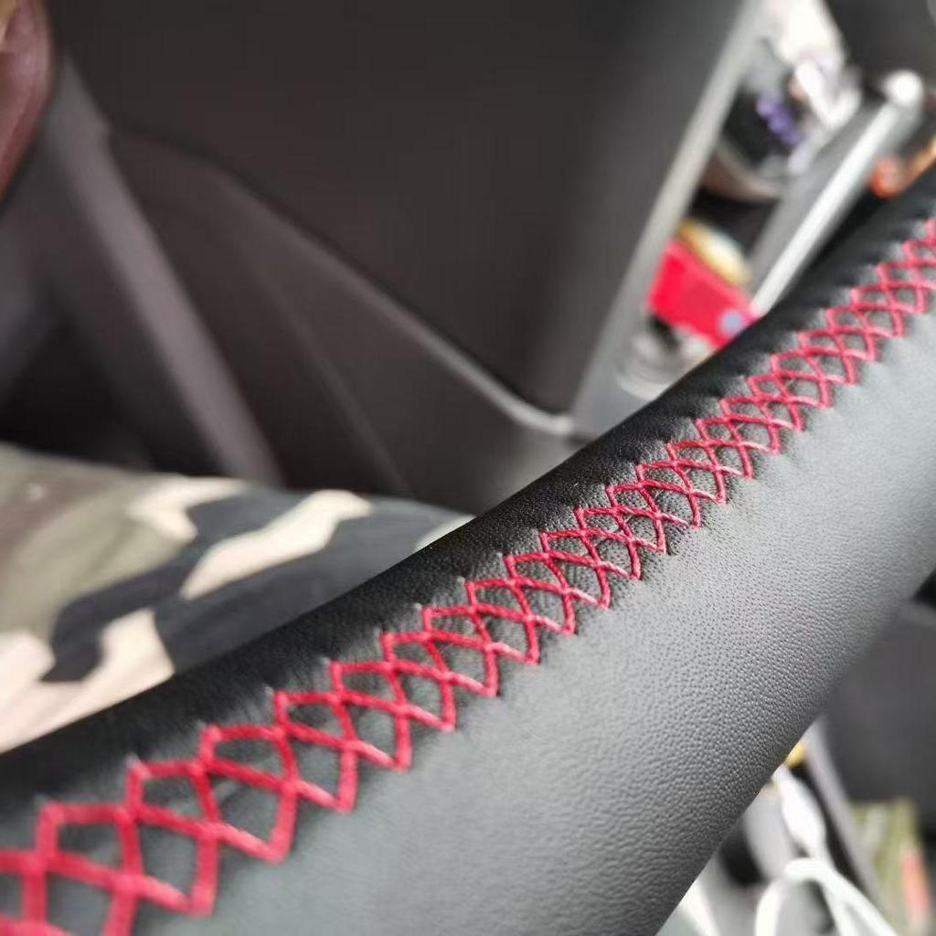 Ford Territory EV Genuine Leather Steering Wheel Cover, Hand-Stitched Grip