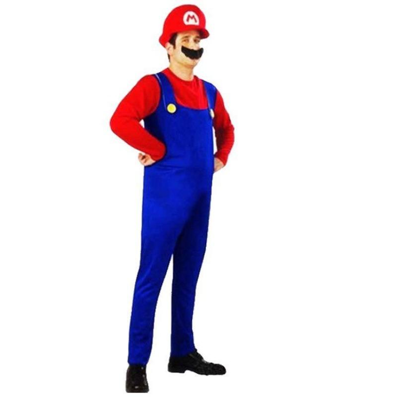 

Halloween Masquerade Costume Adult Kids Super Mario Costume Children s XL code красный
