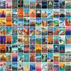 108Pcs Travel Around The World Scenery Series Stickers DIY Decal Travel To Paris Berlin Japan New York Switzerland Norway Venice