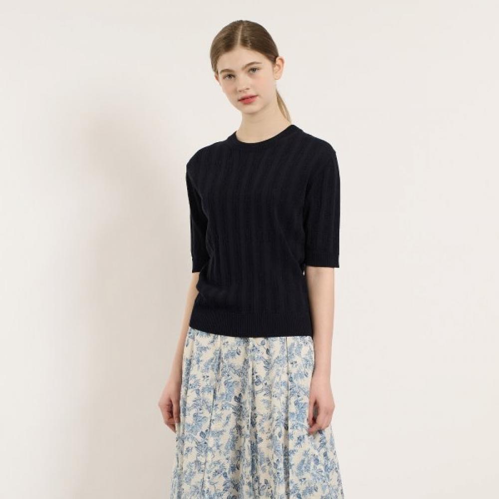 Bcbg Cable Half Sleeve Knit B5m3k406