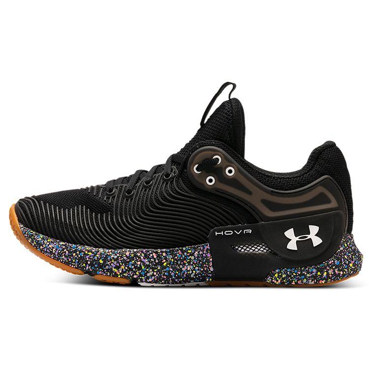 Under Armour Hovr Apex 2 Speckle Cushioning Non-Slip Low-Top Training Shoes Women Sneaker Black 3024558-001