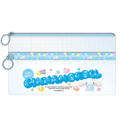 K Company Sanrio Characters Clear Double Zipper Pouch Cinnamoroll SAC-CWF-CN