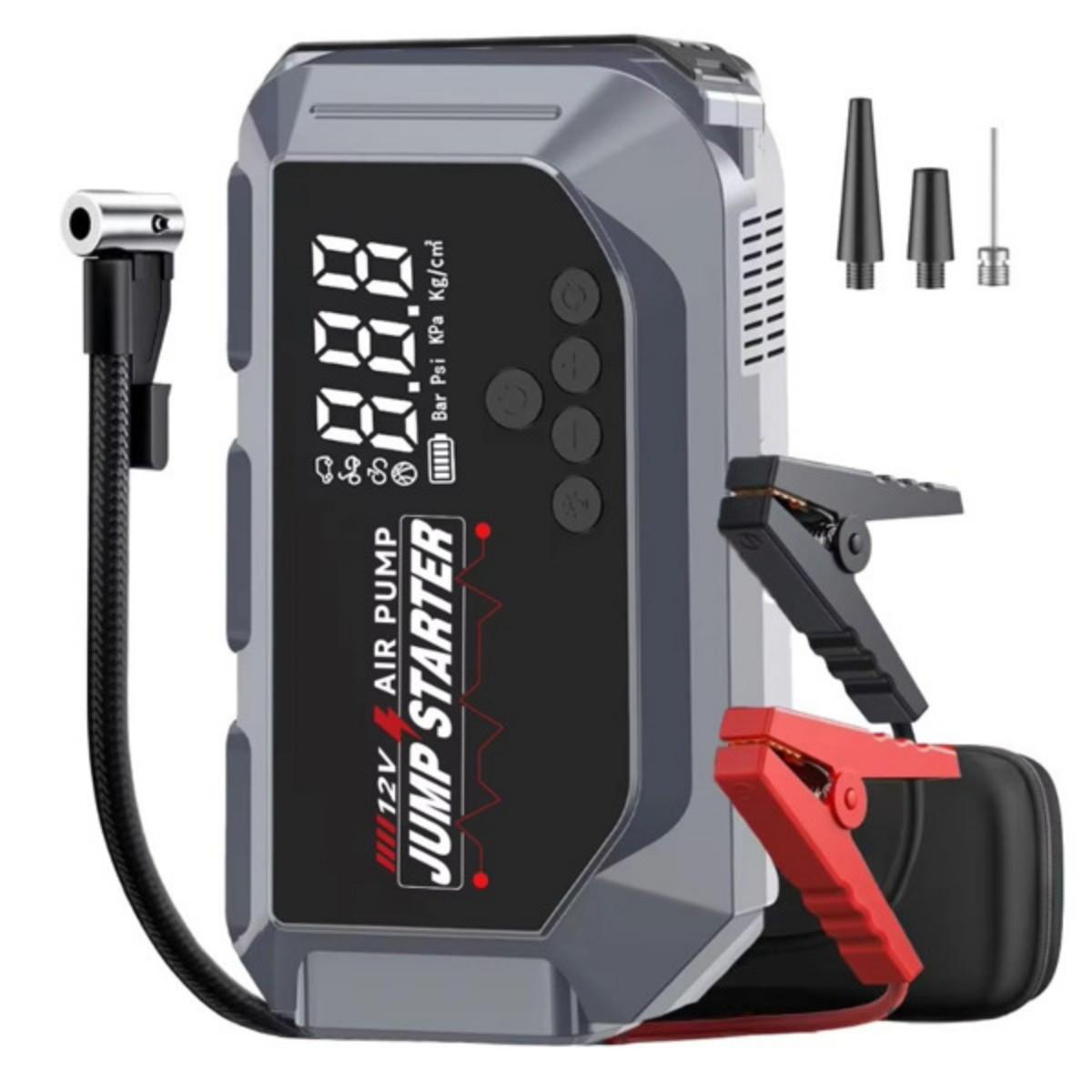 

K3 Jump Starter with Air Compressor 12V 2000A 7.0L Gas/5.5L Diesel Car Battery Starter Digital Tire Inflator