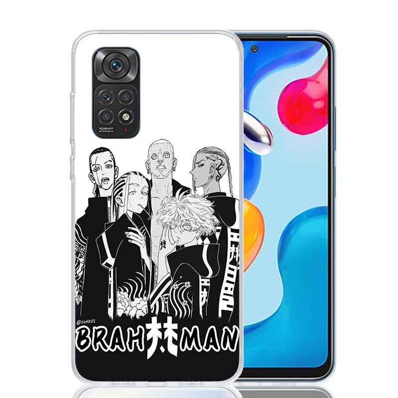 Tokyo Aevengers Black Anime Phone Case For Xiaomi Redmi Note 15 14 13 12S 12 Pro Plus 11S 11E 11 11T 10S 10 Art Soft Pattern Cov