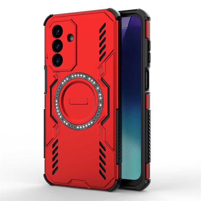 

Чехол для Samsung Galaxy A17 Чехол для Samsung A17 Рассеивание тепла Магнитная беспроводная зарядка Защитные чехлы для телефона для Samsung A17 For Samsung A17 красный