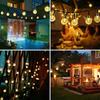 2 Pcs 50 LED 32FT Crystal Globe Solar String Lights Outdoor Waterproof Solar Lights with 8 Lighting