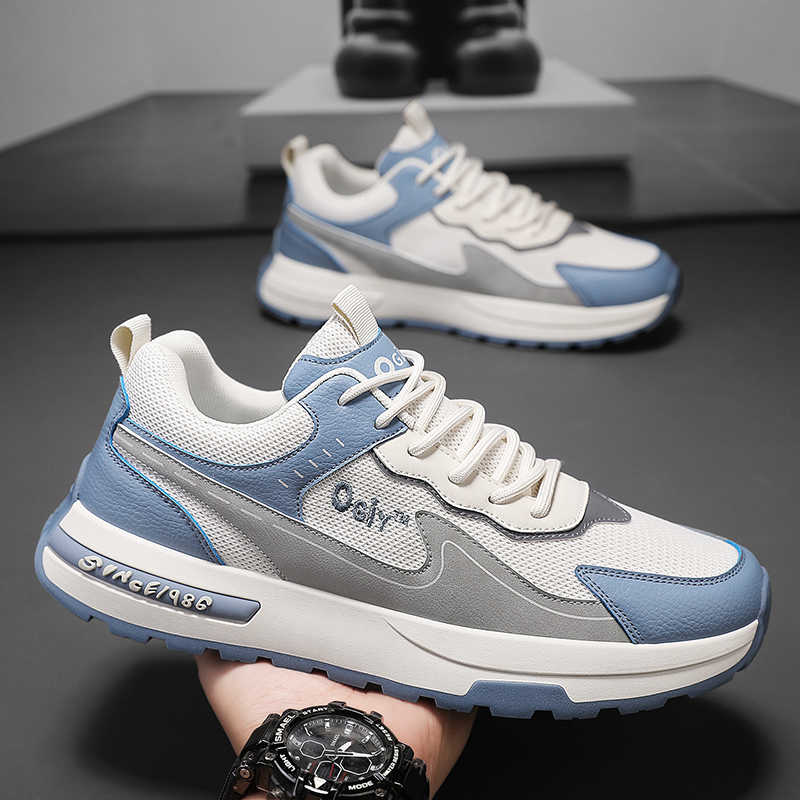 Fashion Round Nose Thick Heeled Flat Sneakers Vulcanize New Novelty Shoes For Men's Shoes Sport Super Sale Comfort Shoos Popular