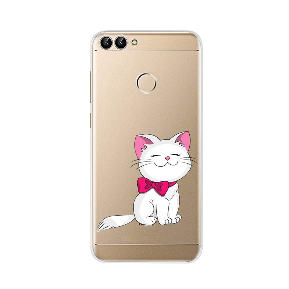 For Huawei P Smart 5.65inch Case Cute TPU Soft Silicone Back Cover Phone Case For Huawei P Smart 2018 FIG-LX1 PSmart Case