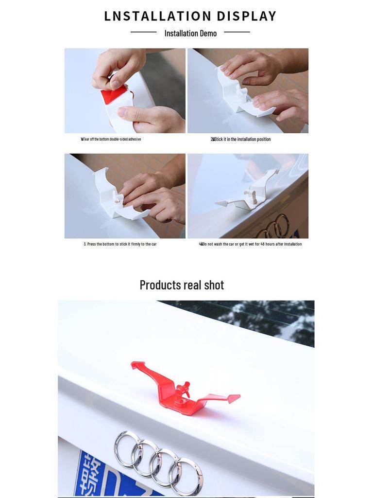 Universal No-Punch Mini Rear Spoiler for Hongqi H5/HS5/H7 Car Accessories - Personalized Modification