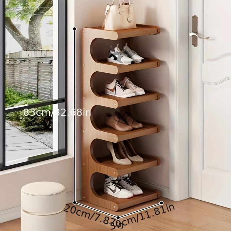 Stackable Wooden Shoe Rack Entrance, Closet, Hallway, Multifunctional Front Door Shoe Rack, Shoe Storage Rack