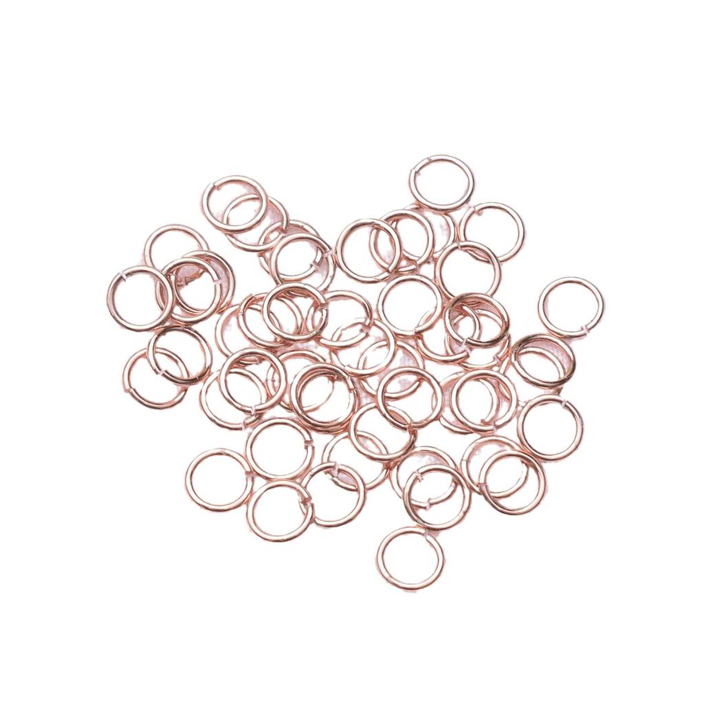 10 g 18 Karat Goldbeutel Farberhaltungsöffnungsring DIY Halskette Armband Verbindungsring Geschlossener Ring Material Schließschnalle Öffnungsring