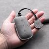 Leather Car Remote Key Case Cover for Geely Galaxy L7 2023 L6 MAX 1.5T Plus AIR PRO Suede Car Key Fob Shell Keychain