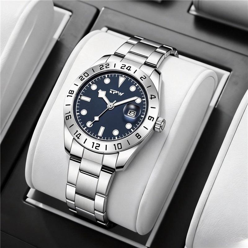 TPW Fashion Men's Watches Date High-end Luxury Casual Sport Clock Classic Business Quartz Male Wristwatches