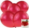 Red Metallic Mirror Chrome Balloons For Birthday Valentine's Day 5Pcs