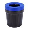 Mini Car Trash Can Desktop Garbage Bin with Cleaning Brush Suction Cup for Vehicles Home Office