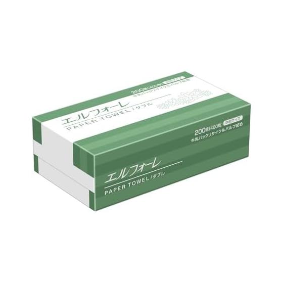 Daio Paper Elforet Paper Towel Double Regular Size Medium 200 Pairs x 30 Packs