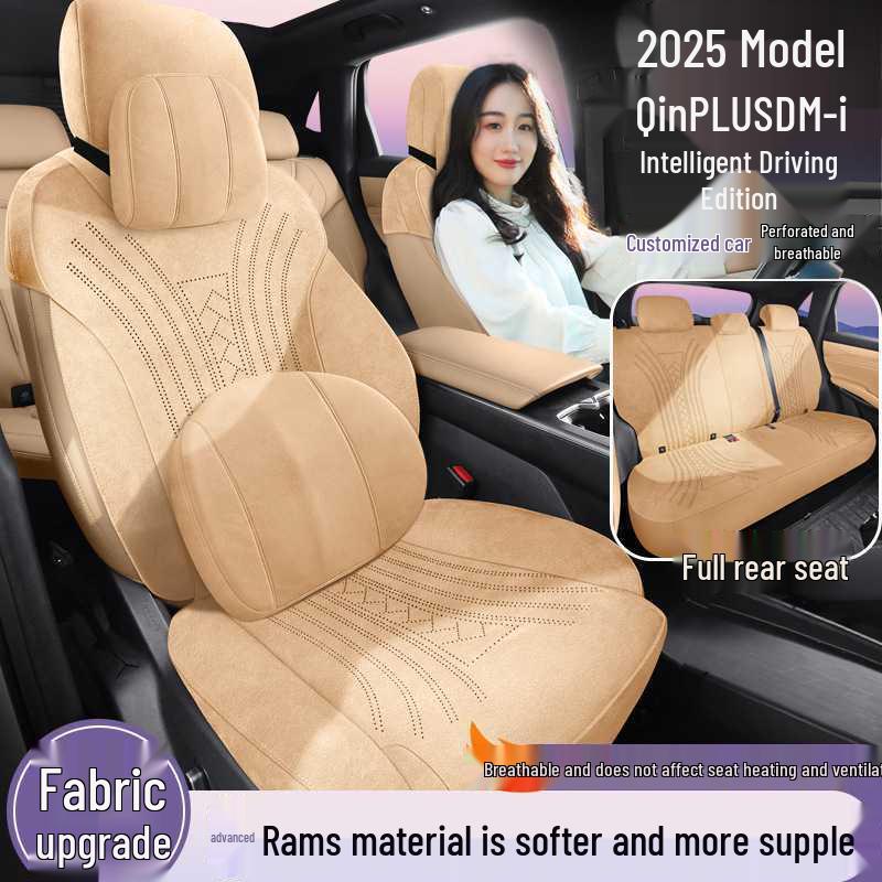 All-Season Breathable Seat Covers for 25 BYD Qin Plus Intelligent Driving Edition Cars