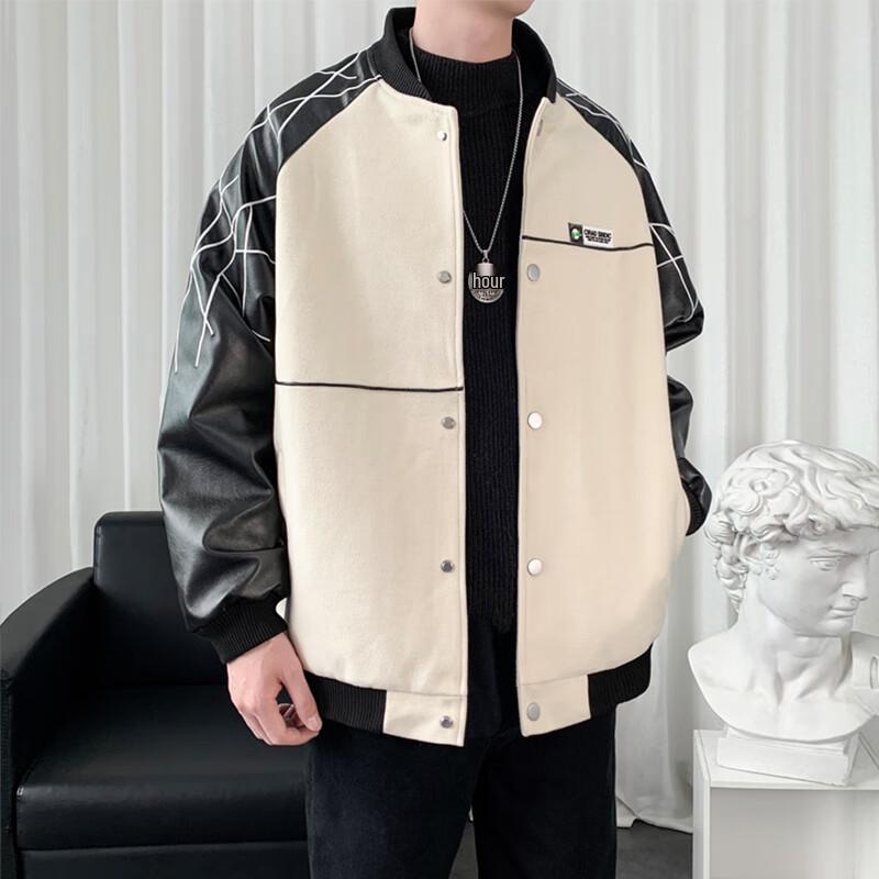 ROMON Men's Casual Baseball Jacket