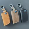 Genuine Leather Key Cover for BMW & Mercedes-Benz - Oil Wax Cowhide Protective Case