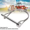 2PCS Silver Safety Coupler Pin 304 Stainless Steel Trailer Coupler Pin Practical Shaft Locking Pin