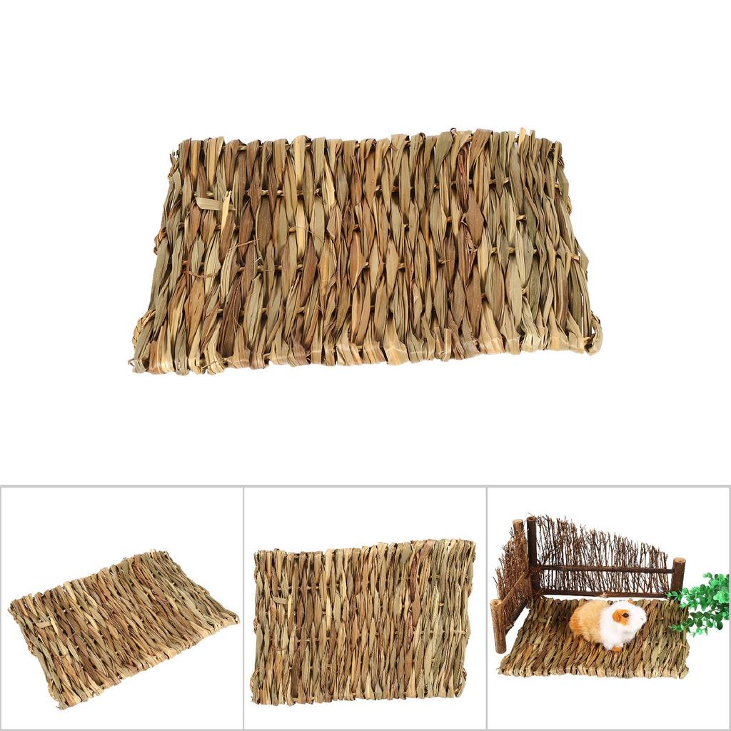 Kleintier Hamster Handgewebte Grasmatte Kaninchen Meerschweinchen Unterlage(S)