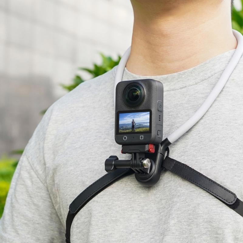Lightweight Neck Mount For Action Cameras Portable Hands Design Multiple Devices