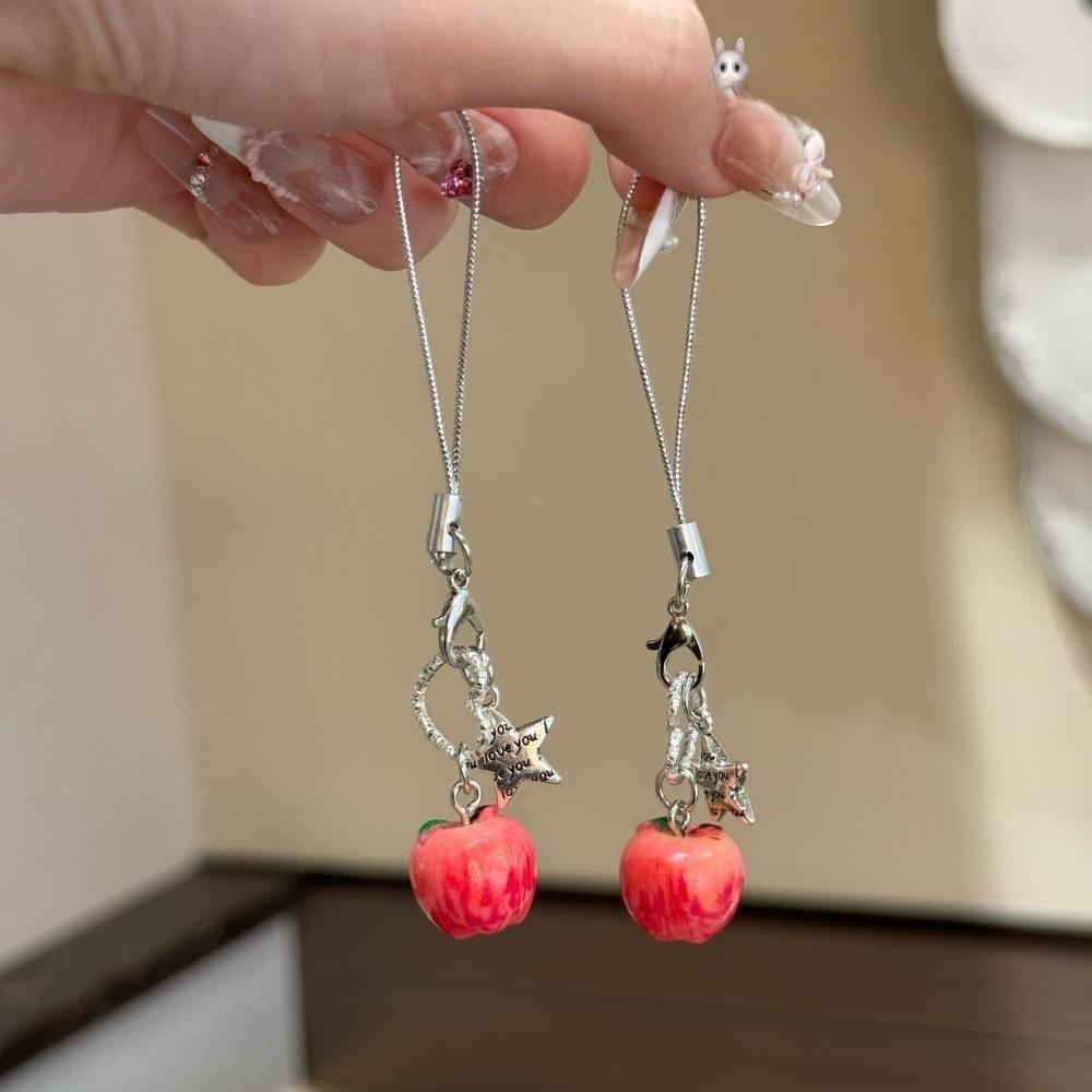 Star Phone Charms Pendant Heart Key Chain Accessories New Cellphone Lanyard CCD Camera