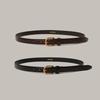 20mm Basic Leather Belt - 2 Color ( Gold )