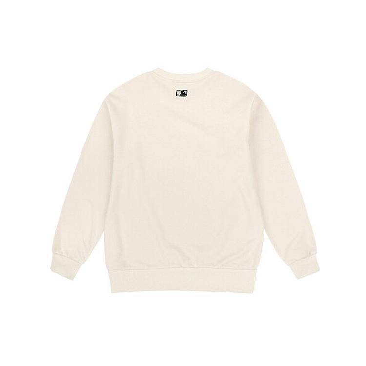New MLB Sweatshirt Unisex Ivory White 31MT02941-50I