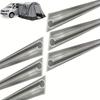 6 Peças Tira de Canal C para Trilho de Toldo de Motorhome Conjunto de Trilho de Toldo de Alumínio Universal Para Motorhome Caravan Camper Van Acessórios de Motorhome