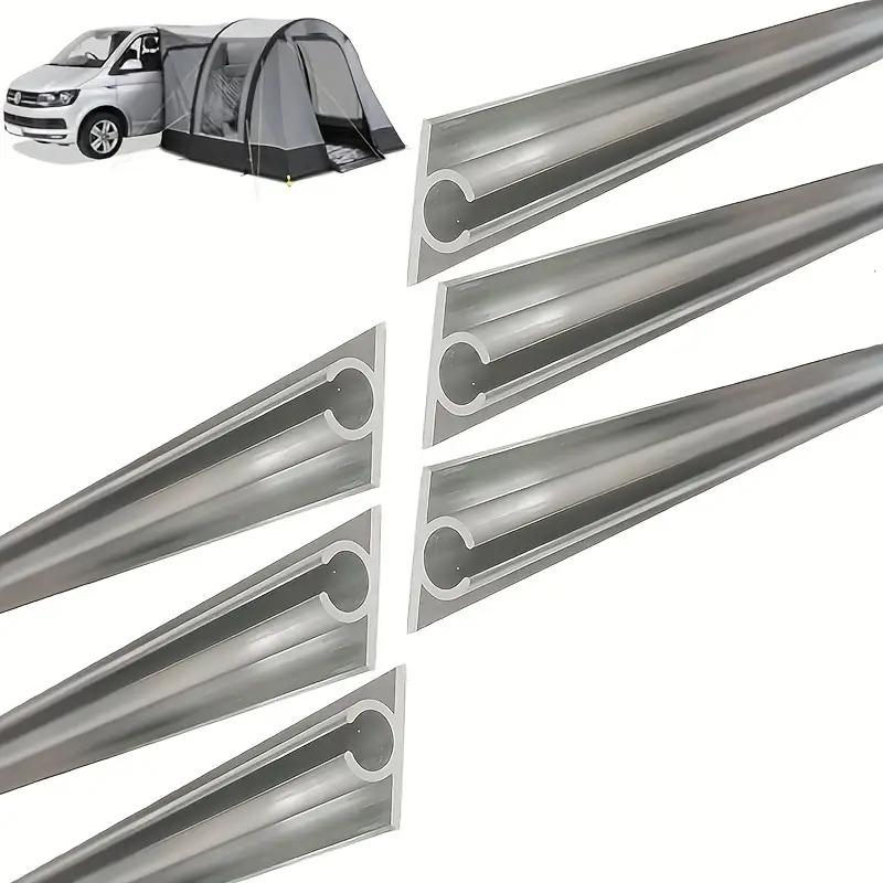 6pcs RV Awning Rail C Channel Strips Aluminium Awning Rail Set Universal For Motorhome Caravan Camper Van RV Accessories 6pcs