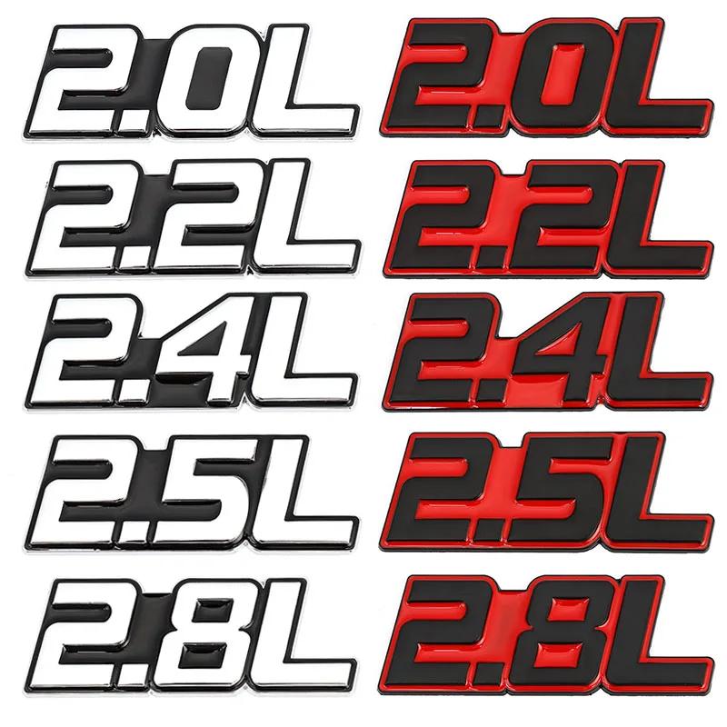 1Pc 2.0L 2.2L 2.4L 2.5L 2.8L Emblem Badge Decal for SUV Car Stickers