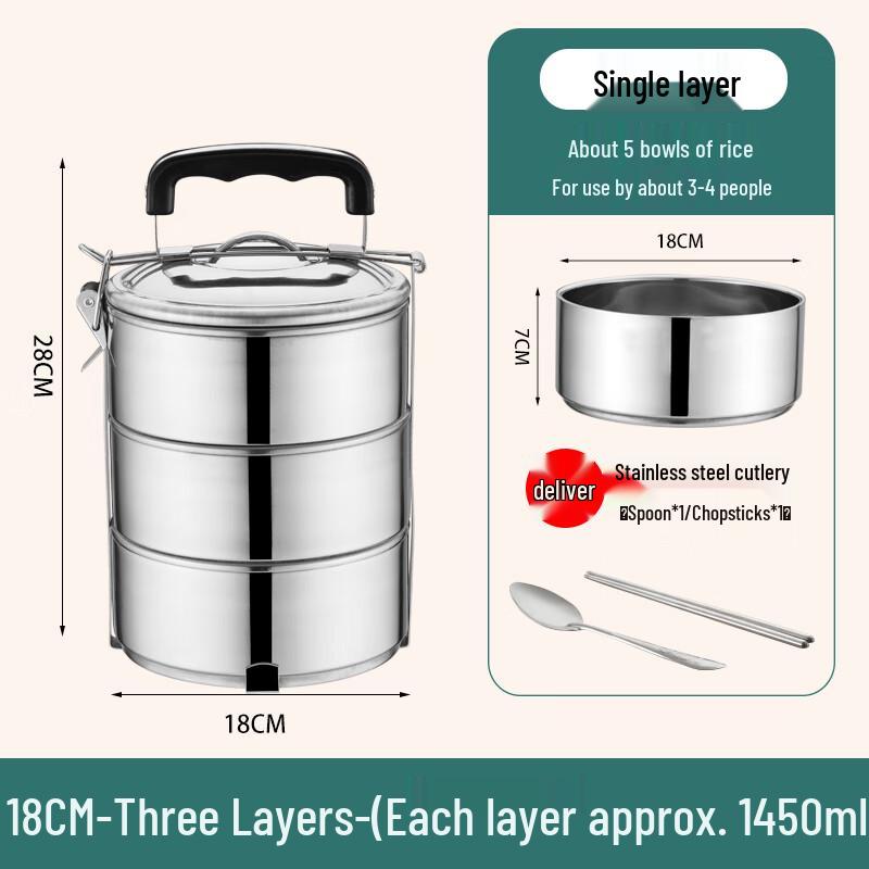 

Yudu HC Stainless Steel Multi-layer Lunch Box