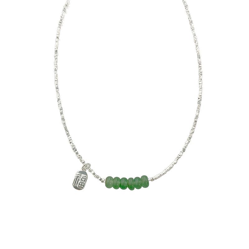 

Свежее сломанное ожерелье бренда Zifu для женщин-меньшинств: Новая китайская простая цепочка на ключицу