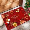 Christmas Welcome Doormat Indoor Outdoor Dirt-Resistant Entrance Doormat Bedroom Living Room Sofa Decorative Floor Mat