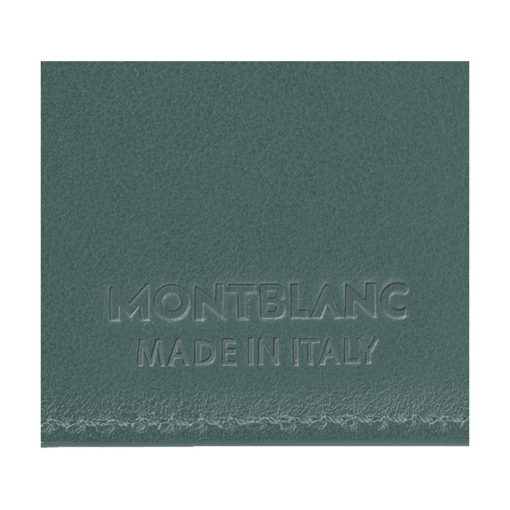 Montblanc Série Estilo 3.0 Carteira com Aba de Design Dobrável Duplo Carteira Masculina Verde-Nogueira MB198065