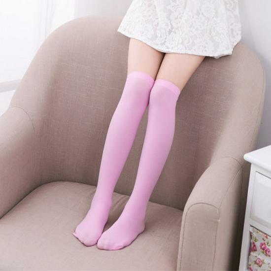 

HyunA Style Velvet Candy-Color Thigh-High Socks - Women s Japanese Student Uniform S: 30cm