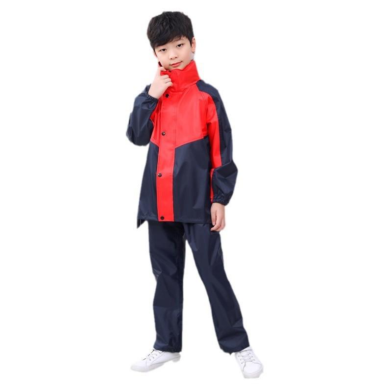 2023 Kids' Raincoat & Rain Pants Set - Boys & Girls Full Body Poncho for School
