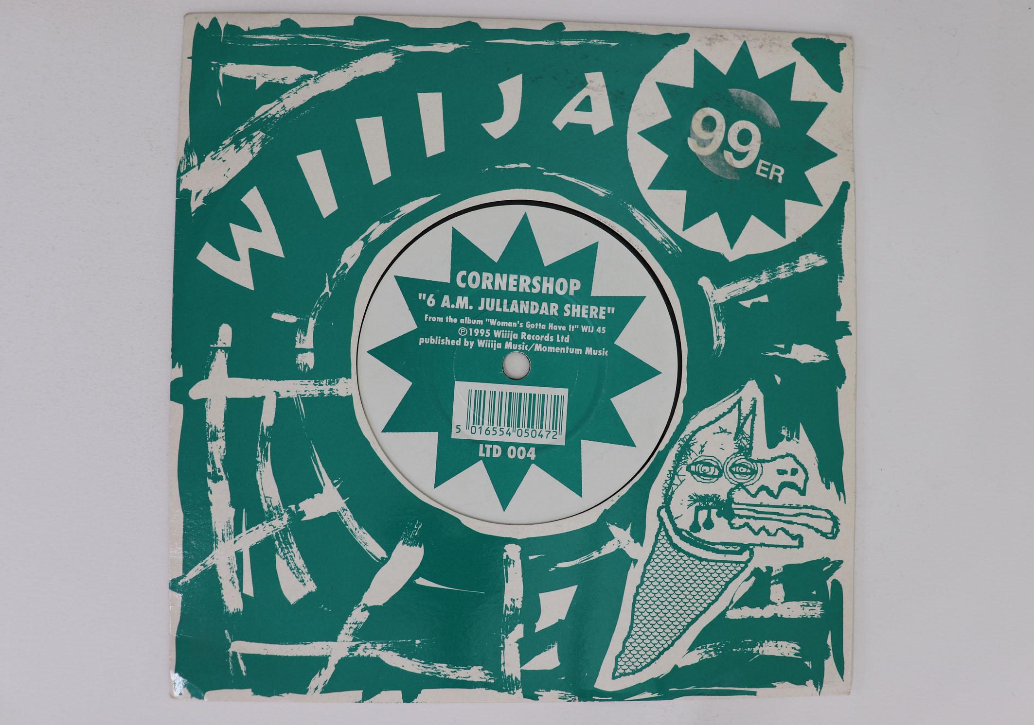 

7inch Record CORNERSHOP 6 A.m. Jullandar Shere LTD004 WIIIJA 1995 UK Rock Used