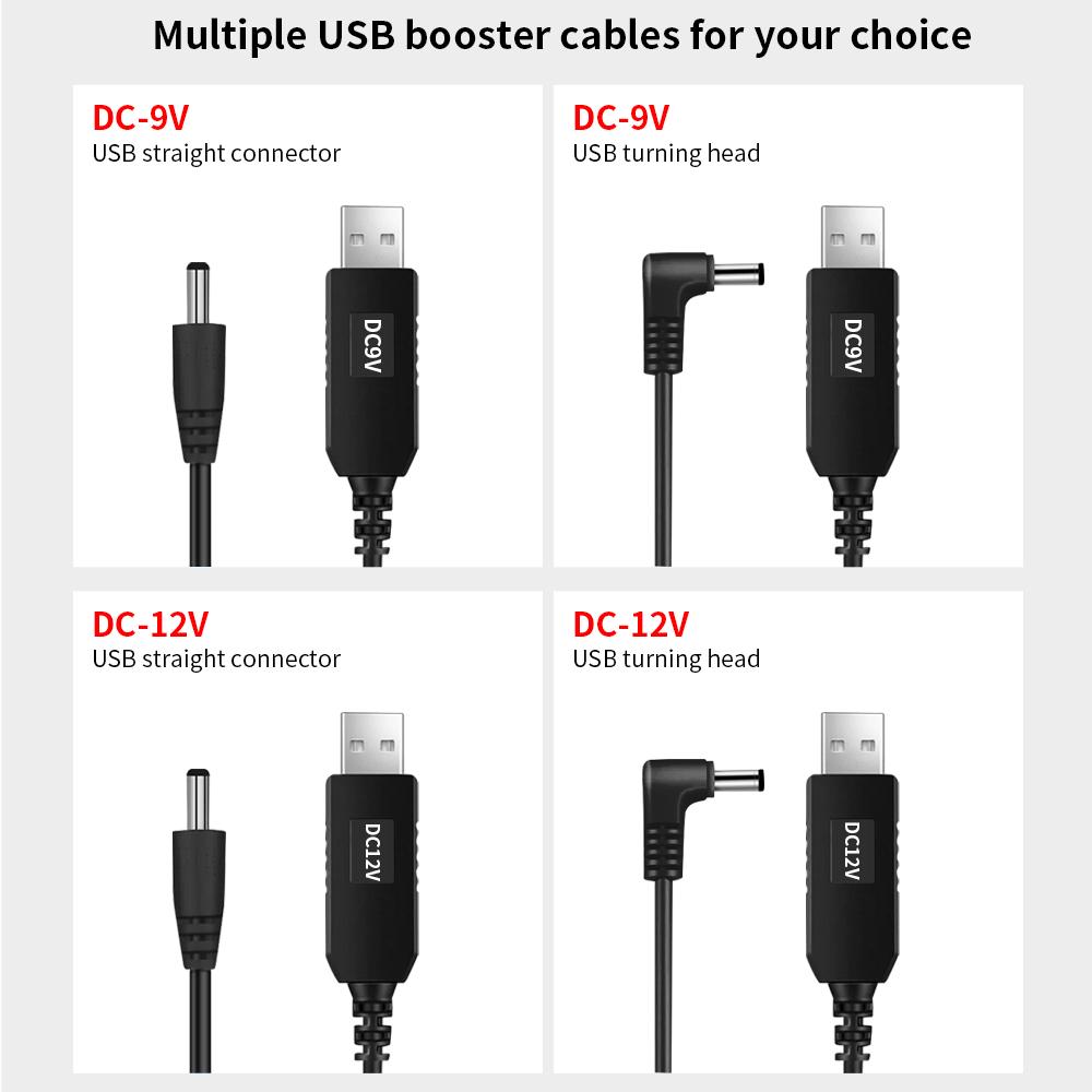 USB DC 5V 12V 9V Güç Kablosu USB DC jak adaptörü Tel Usb Boost Güç Kablosu Fiş Tel Yönlendirici 2.1x5.5mm Powerbank Üzerinden