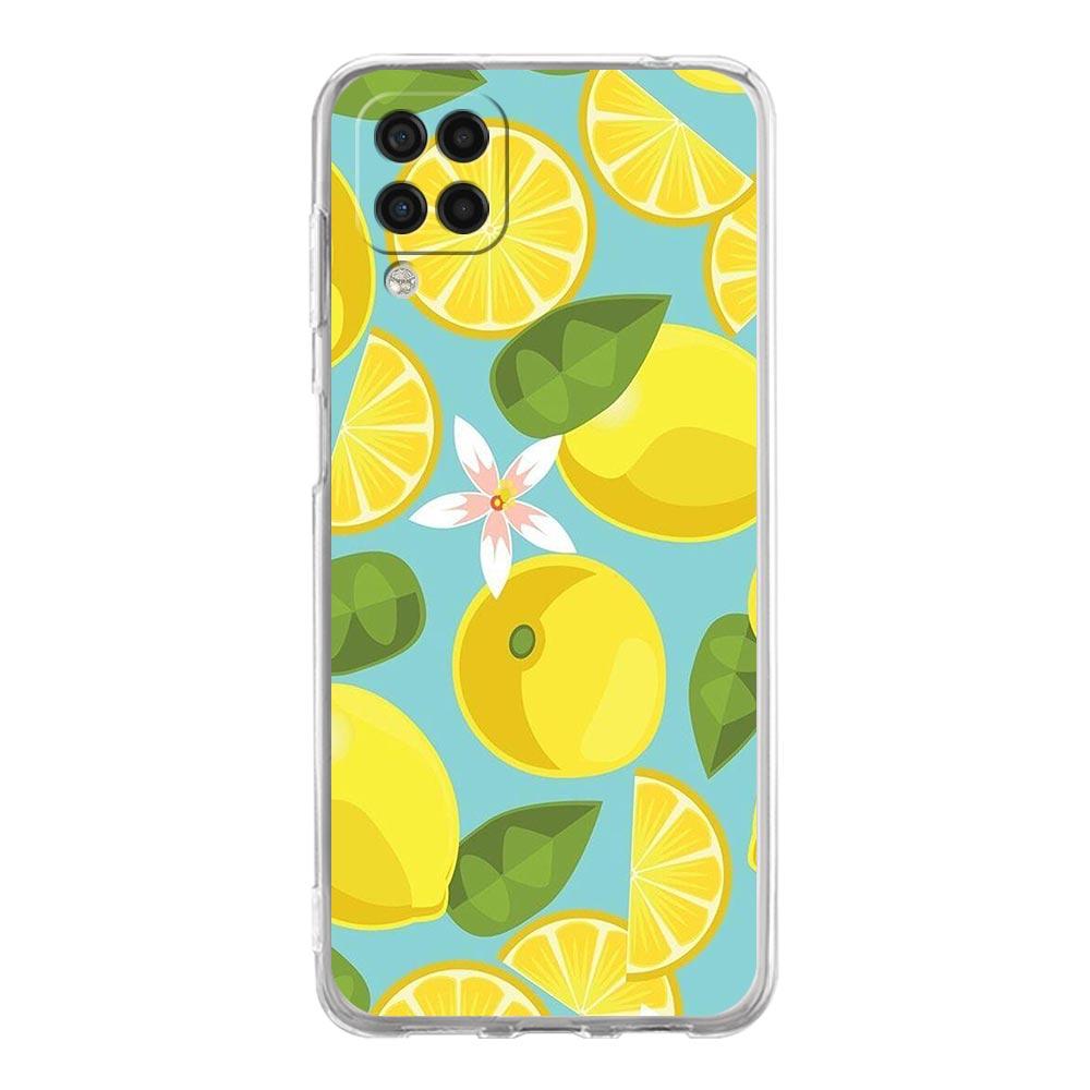 Mediterranean Lemon Phone Case For Samsung Galaxy A51 A71 A21S A12 A11 A31 A41 A03S A13 A33 A73 A53 A52 A32 5G A23 Clear Cover