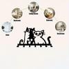 Metal Key Holder Wall Mount 7 Hook Rustproof for Keys Towels Coats Kitchen Bathroom Entryway Durable Pet Friendly Home Decor