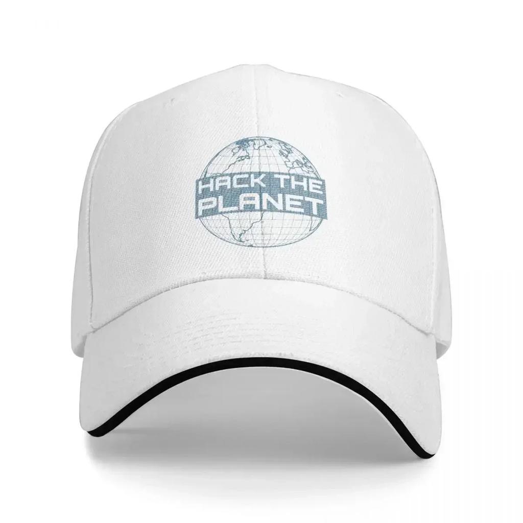 Hack The Planet Blue Globe Hackers Software Developer IT Coder Programmer Geek Unisex Baseball Caps Peaked Sun Shade Windproof Hat