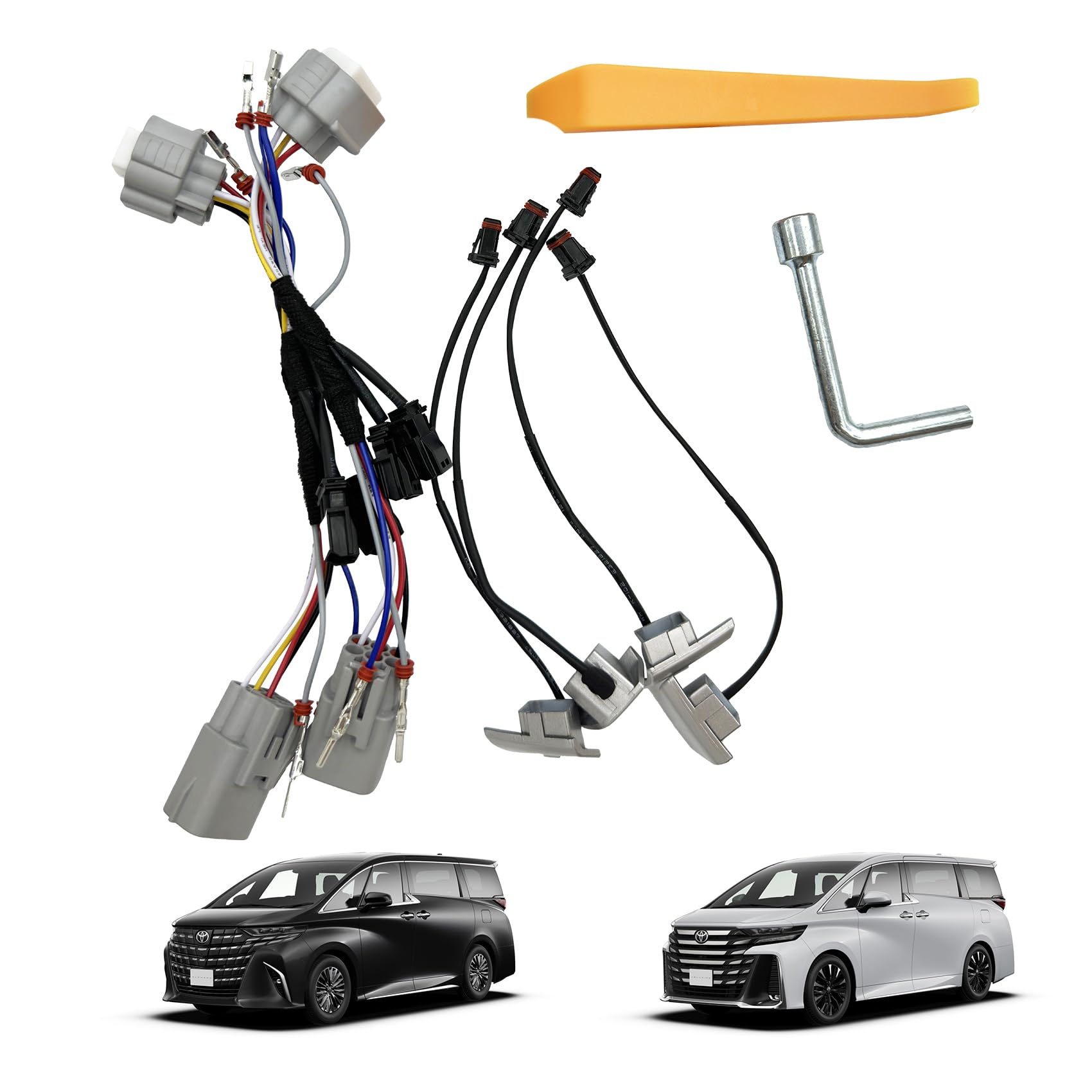 

Светодиодная подсветка задней двери багажника для Toyota Vellfire и Alphard, переключатель, переключатель, (40-я серия) (Серебряный) [Использовал]