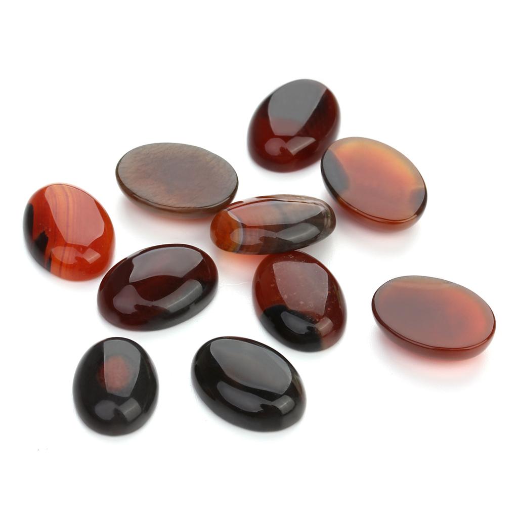 2-10pcs/lot Natural Stone Oval Cabochon Agate Malachite Opal Turquoise Loose Beads Cabochon For DIY Charm Necklace Earrings Gift