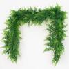 175cm/68.9in Artificial Plants Vines Fake Haing Plants Plastic Fern Leaves Wall Foliage Tropical Fern Plants for Home Garden