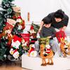 Christmas Decoration Riding Deer Old Man Snowman Gift Socks Children Christmas Gift Socks Window Pendant